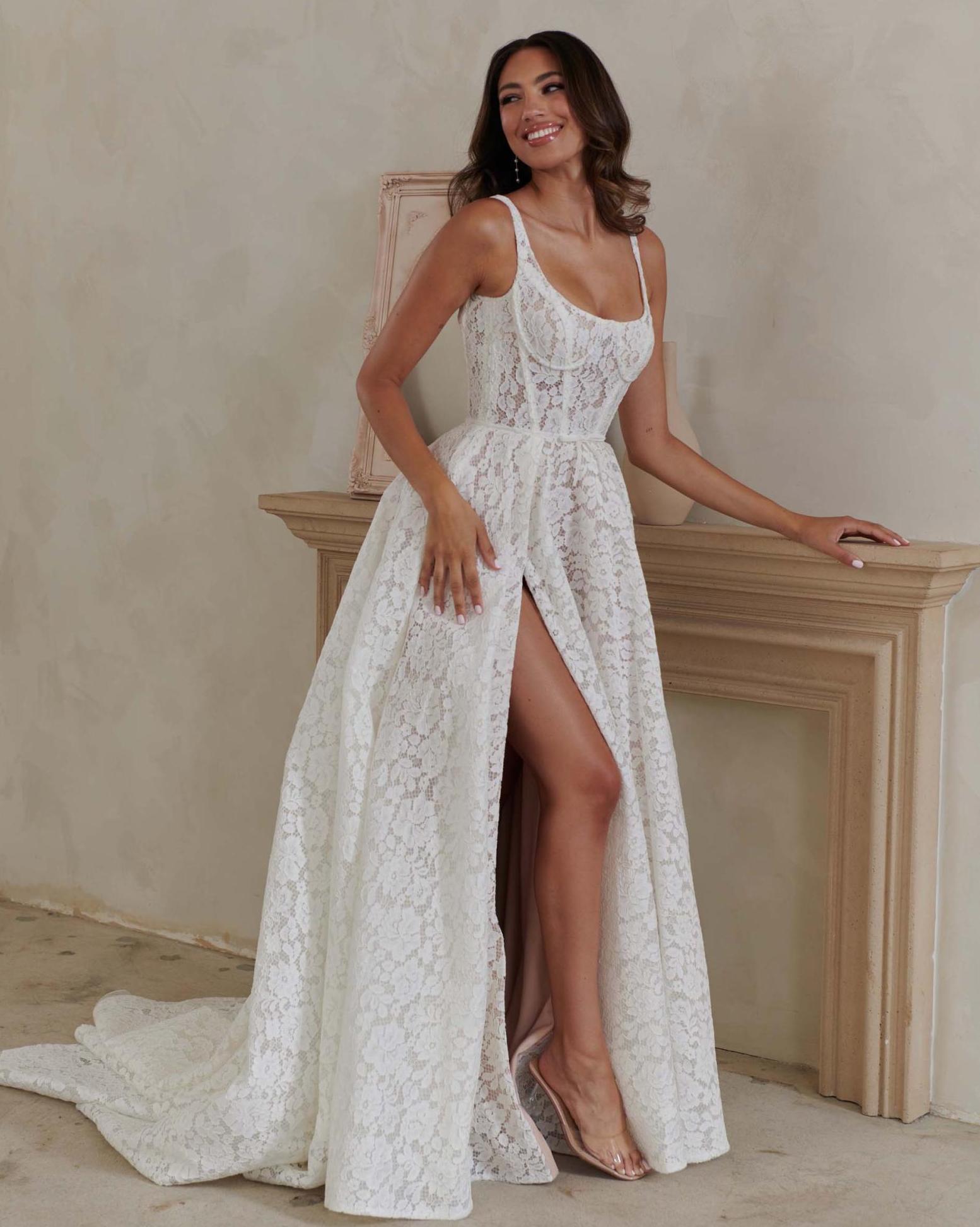 マディソンブルーGOWN DR LOAN LACE