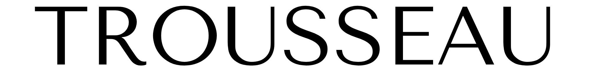 Trousseau Wordmark Black 3